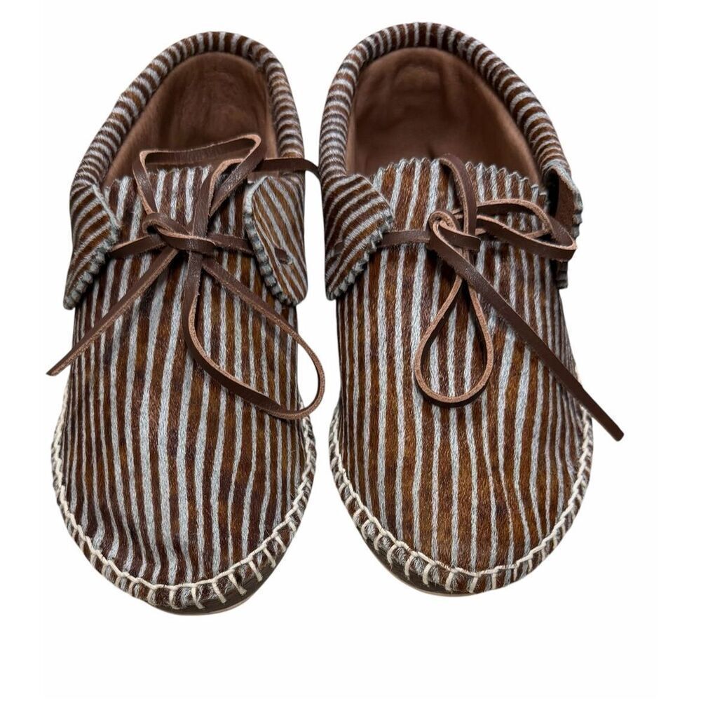 THE GREAT CANYON MOCCASIN in Stripe NWB Size 7